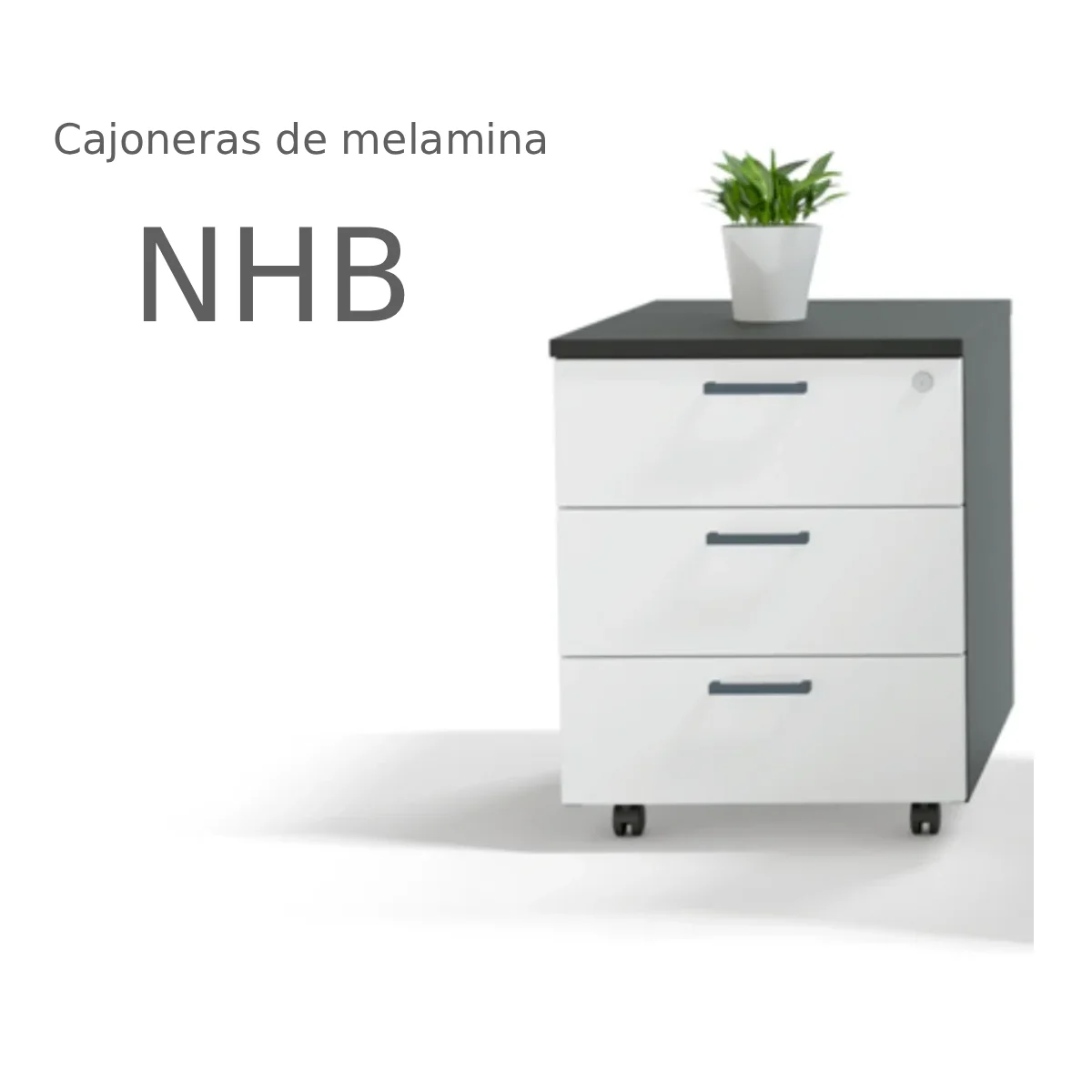Cajonera NHB de Limobel en melamina con tres cajones