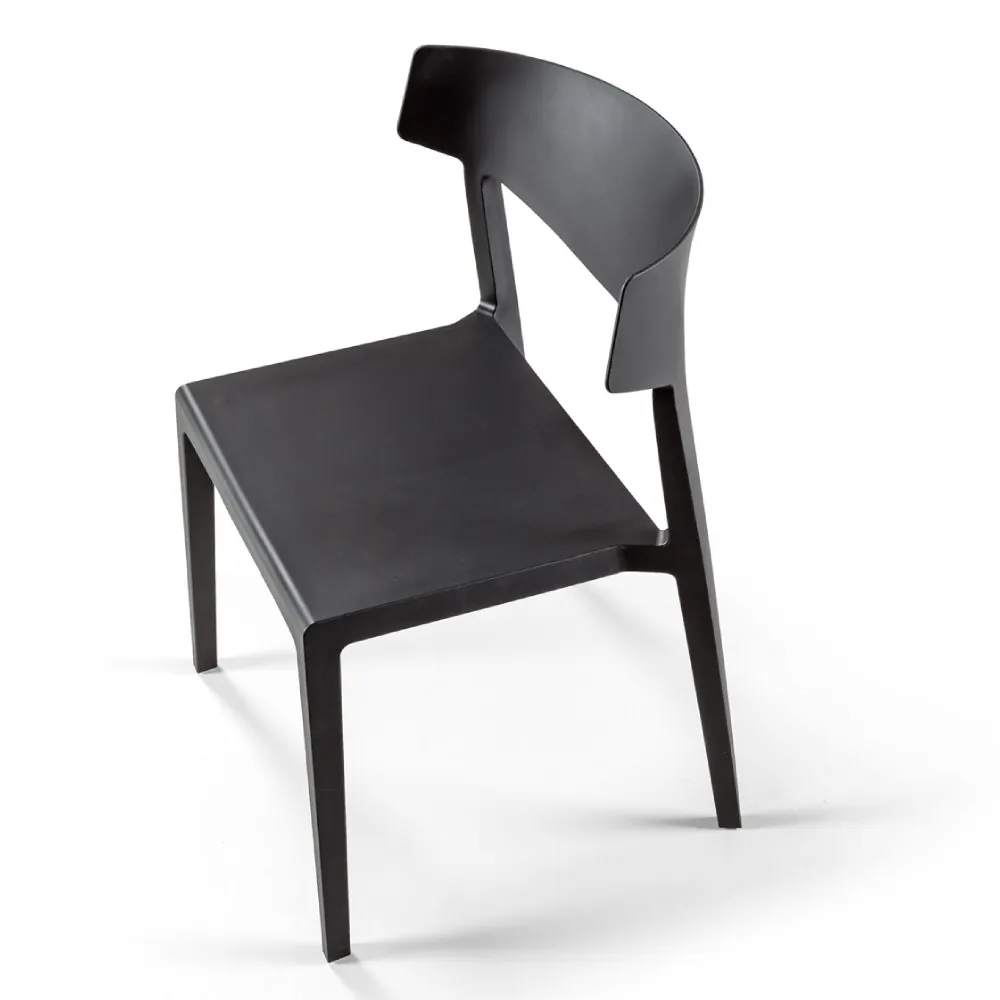 Silla de colectividades Wing de Actiu negra