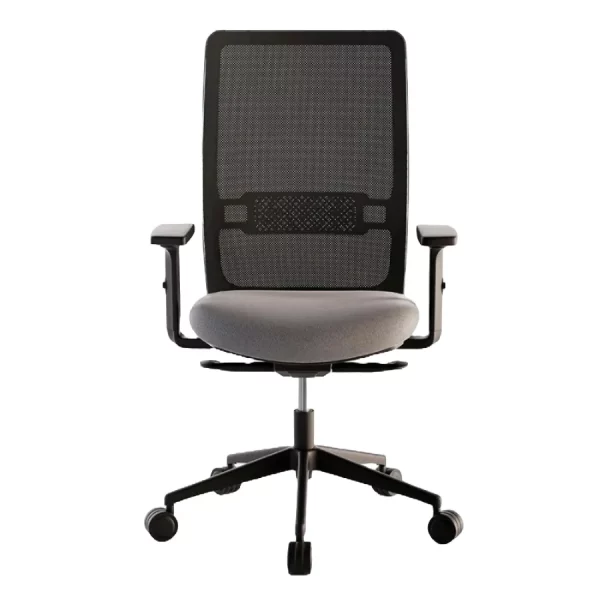 Silla giratoria Evos Black vista frontal